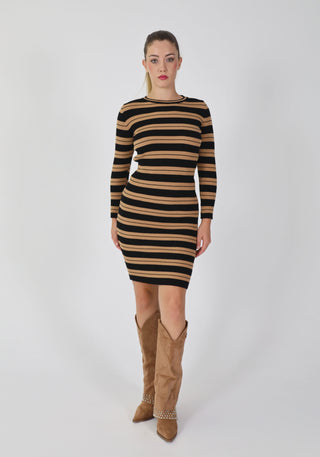 Vestido midi punto rayas "TALLIN" - StilediBella