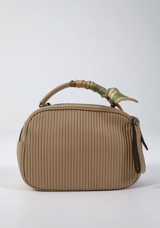 Bolso con Pañuelo Combinado BEIGE